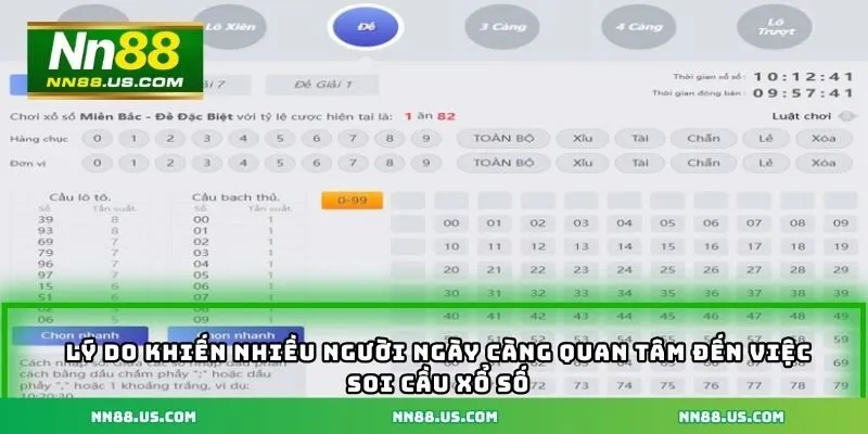 Lý do khiến nhiều người ngày càng quan tâm đến việc soi cầu xổ số